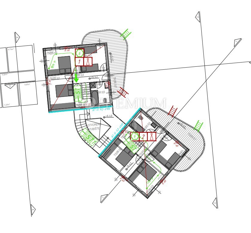 Vrbnik, dintorni, terreno edificabile con progetto principale!