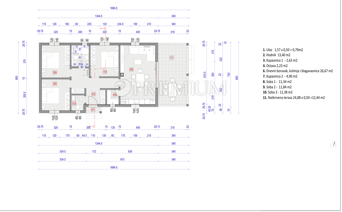 Soline, terreno con permesso di costruzione valido!
