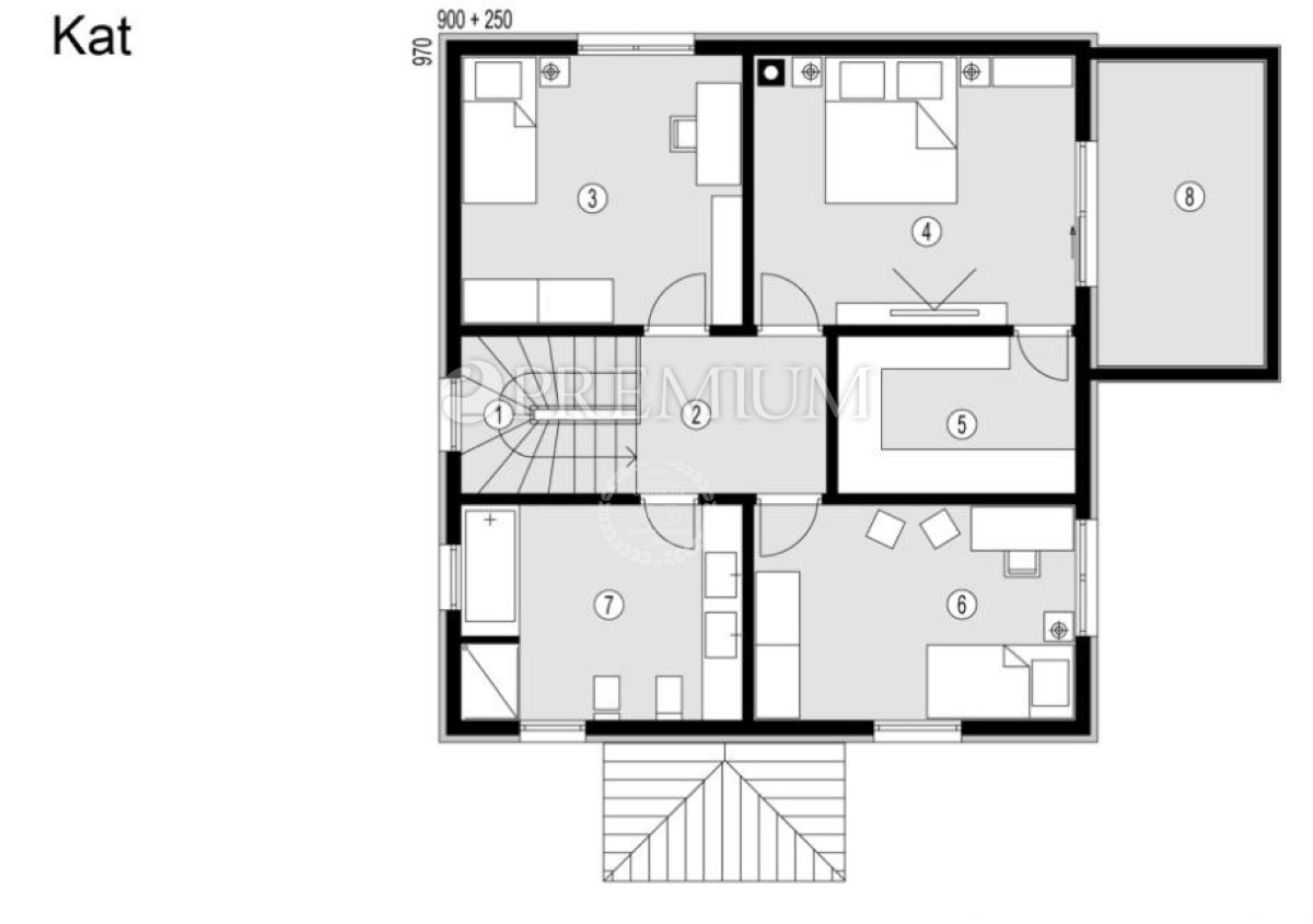 Vrbnik, casa nuova tranquilla con vista mare