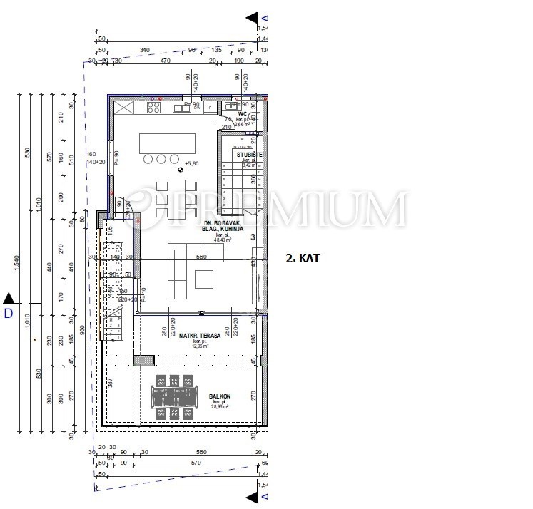 Krk, appartamento duplex con terrazza sul tetto e piscina!