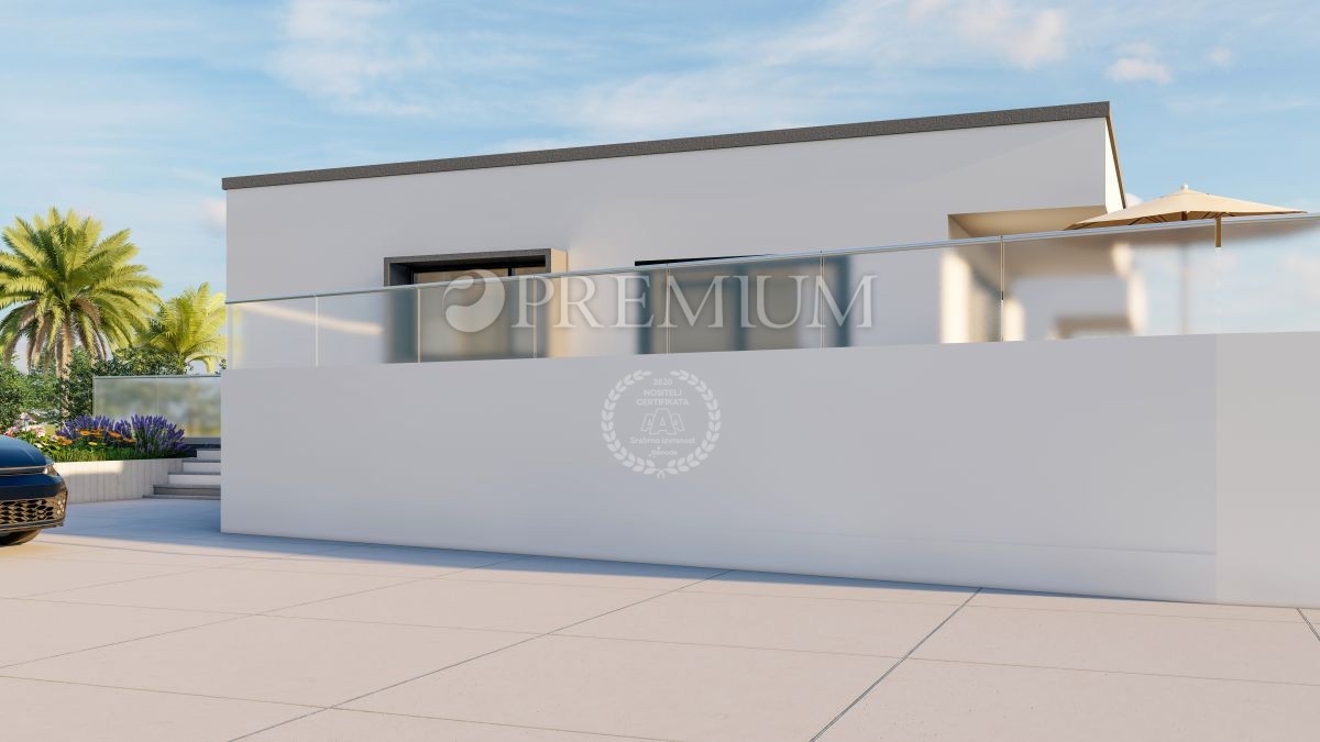 Nuovo edificio moderno con vista panoramica sul mare, vicino a Krk!