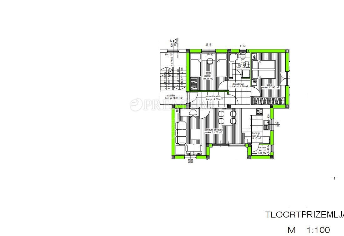 Malinska, in vendita, appartamento duplex in un nuovo edificio!