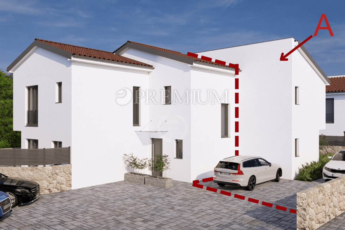 Malinska, zu verkaufen, Doppelhaushälfte mit Meerblick!