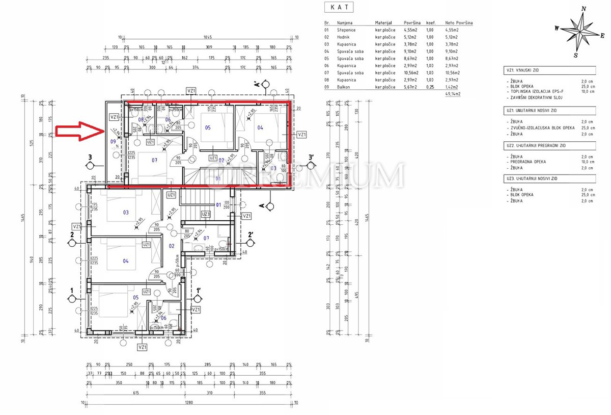 Malinska, zu verkaufen, Doppelhaushälfte mit Meerblick!