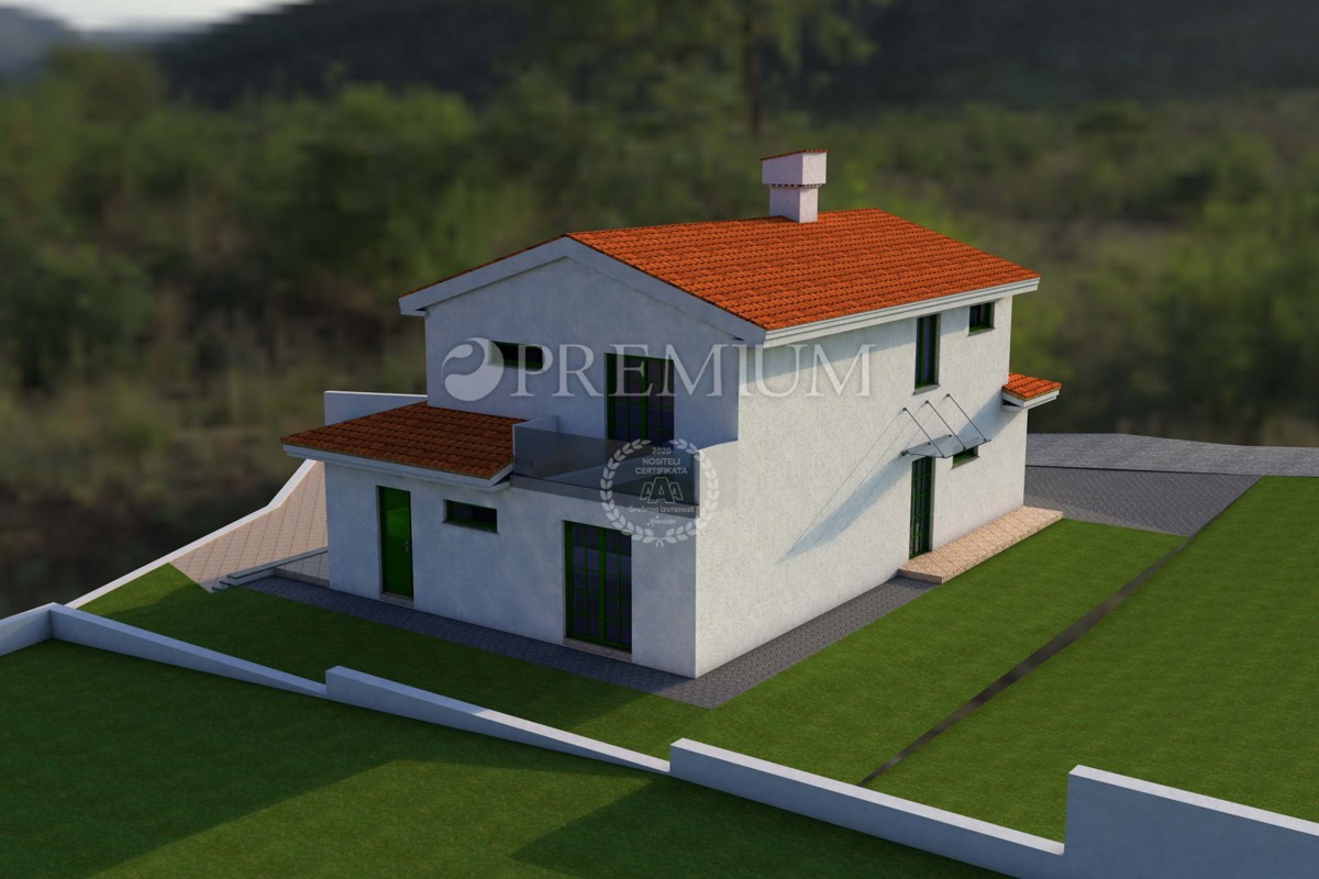 Malinska, terreno con permesso di costruzione valido!