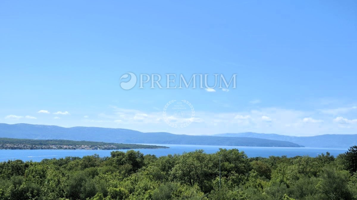 Malinska, casa nuova, 152 m², con piscina e vista mare!  