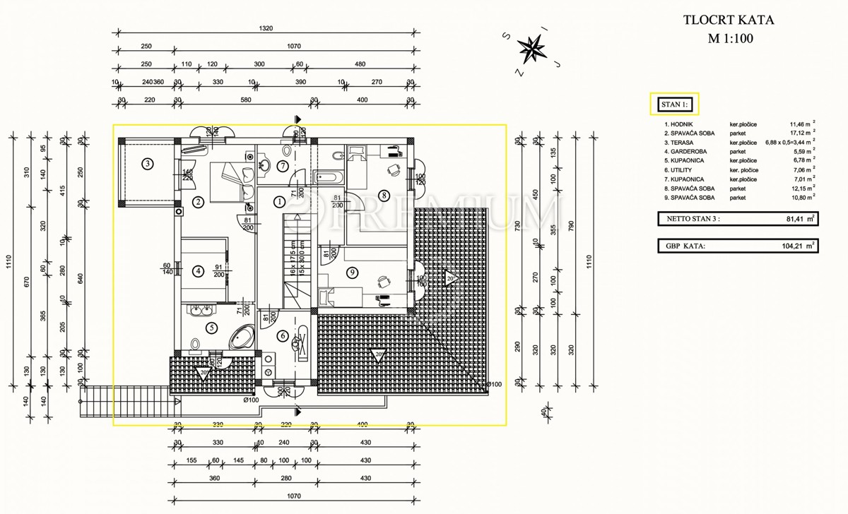 Klimno, casa indipendente con vista panoramica