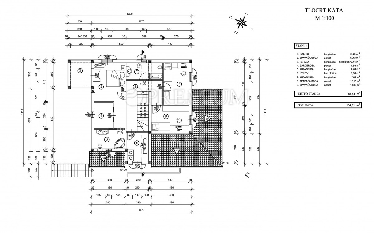 Klimno, casa indipendente con vista panoramica