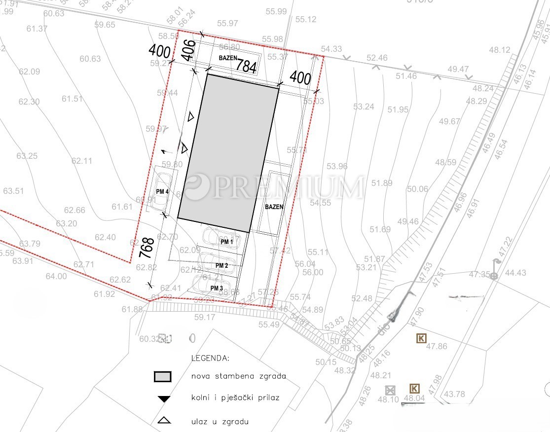 Terreno edificabile a Vrbnik con vista mare!