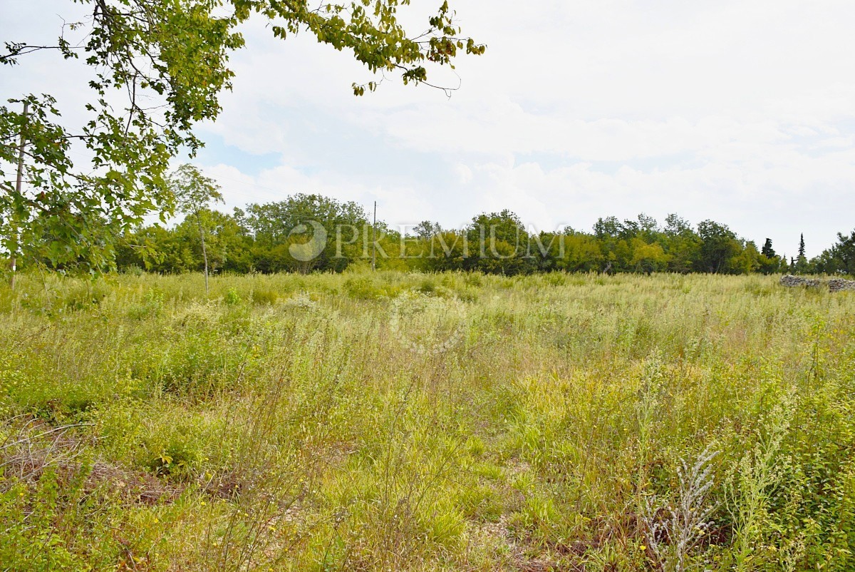 Krk, dintorni, terreno con progetto per villa con piscina!