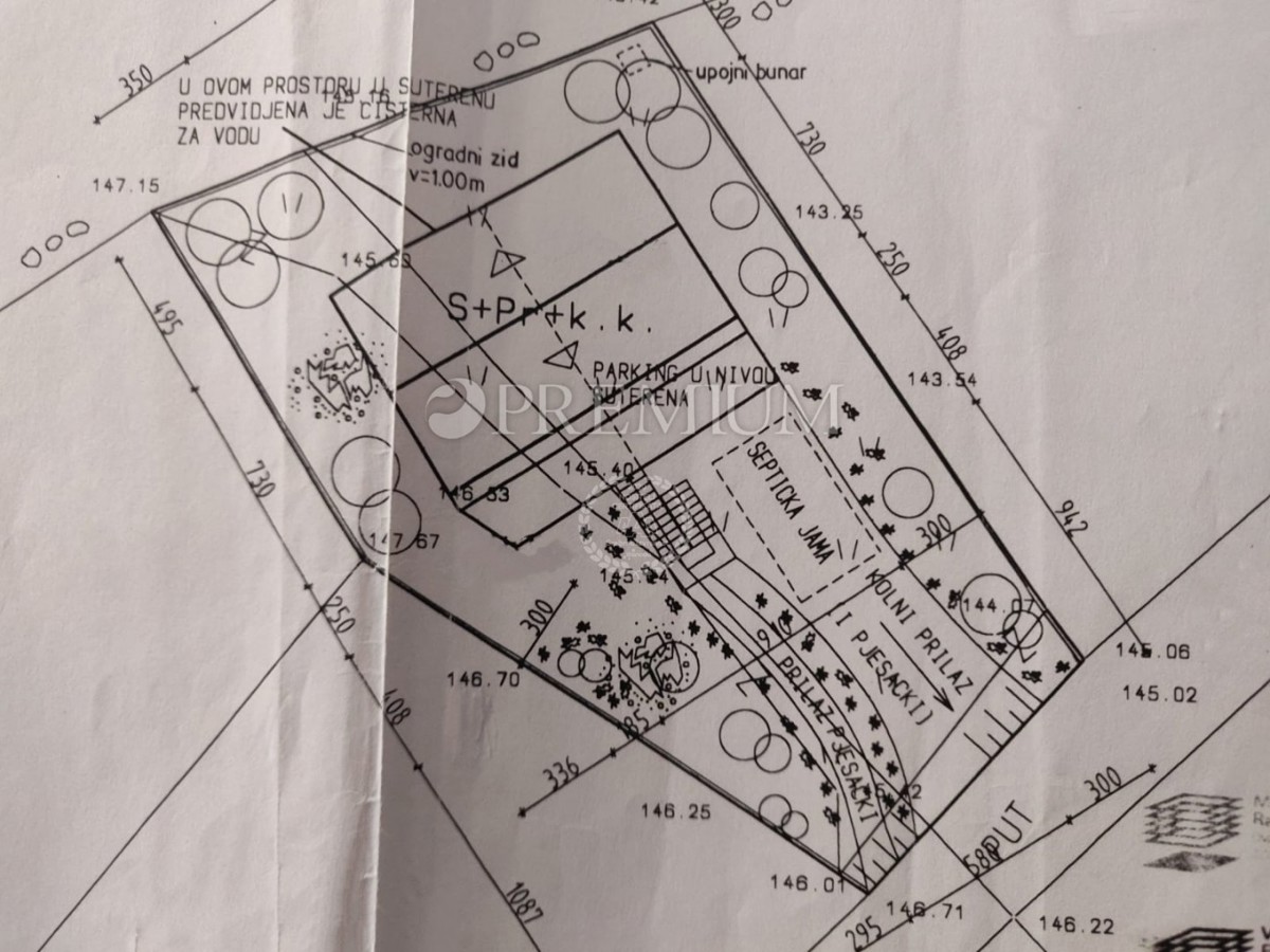 Terreno di costruzione Vrh, Krk, 411m2