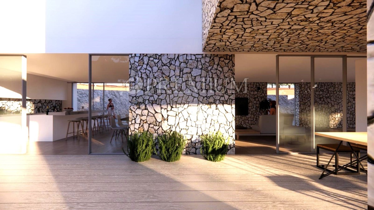 Vrbnik – villa esclusiva con piscina, immersa nel bosco!