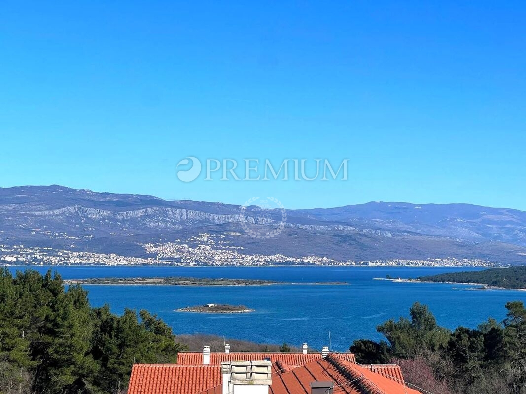 Čižići, Appartamento con giardino e vista mare!