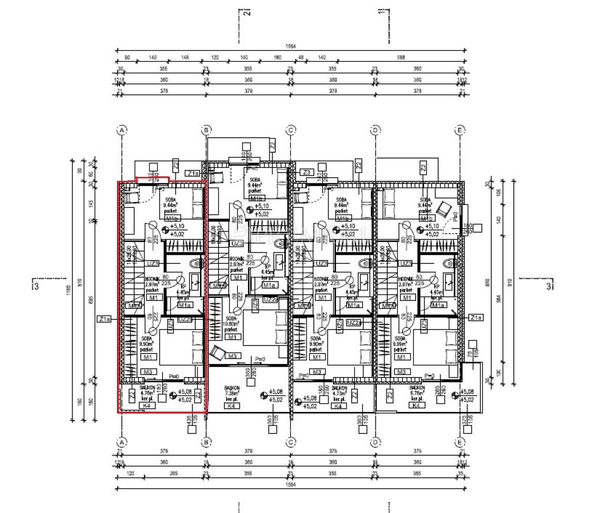 Krk, città di Krk, appartamento moderno in un nuovo edificio!