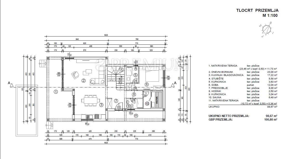 Malinska, nuova casa in vendita con garage, cortile e piscina!