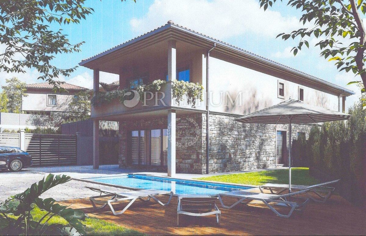 Malinska, Terreno edificabile, progetto per casa bifamiliare