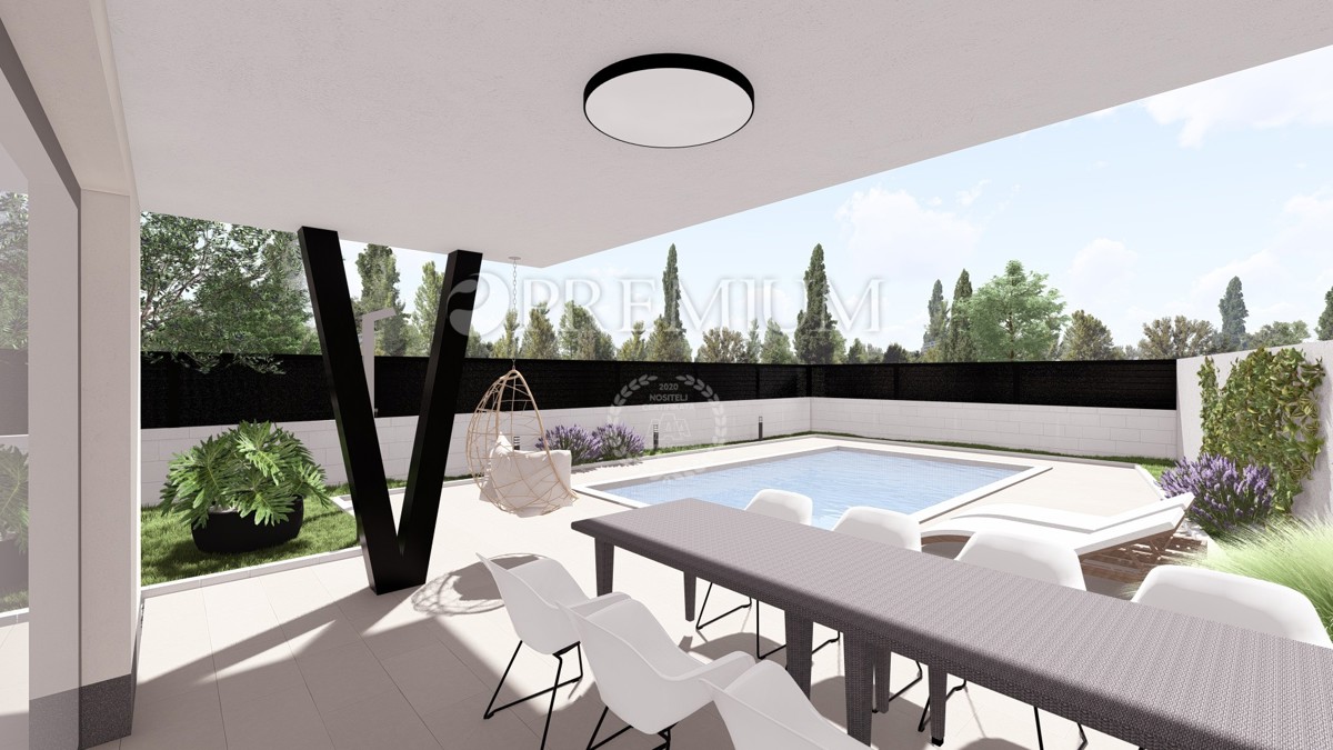 Malinska, nuova casa bifamiliare con piscina!