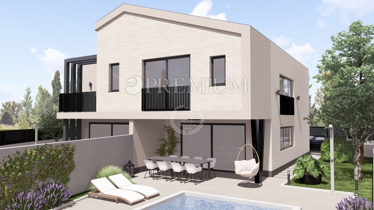 Malinska, nuova casa bifamiliare con piscina!