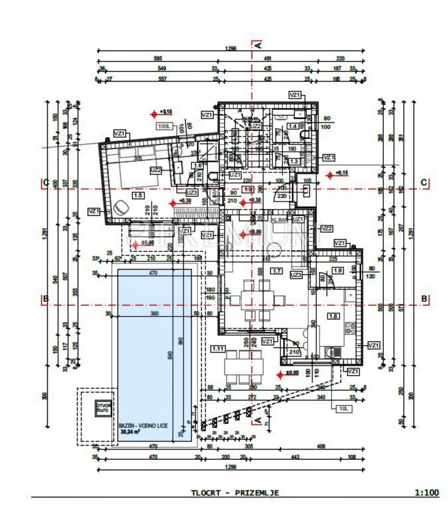 Dintorni di Vrbnik, casa moderna e imponente ai margini della zona di costruzione!