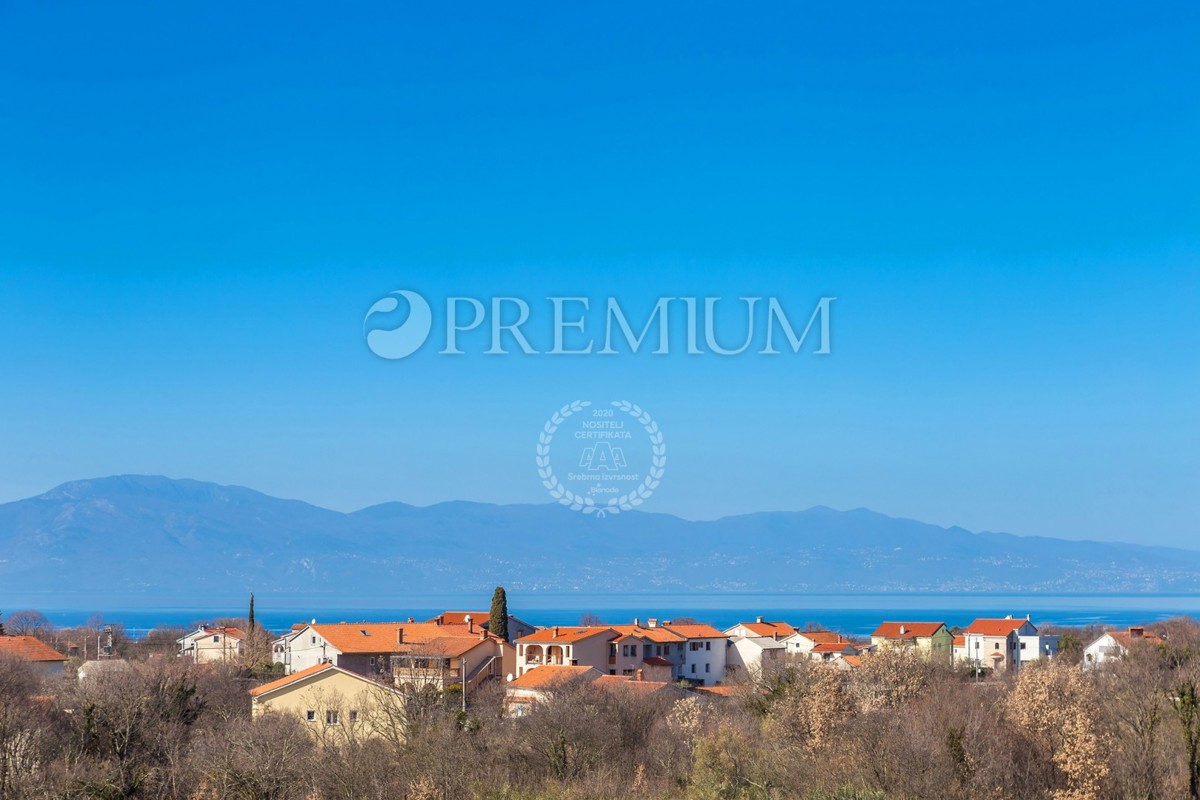 Dintorni di Malinska, nuova casa in pietra con piscina e vista mare!!