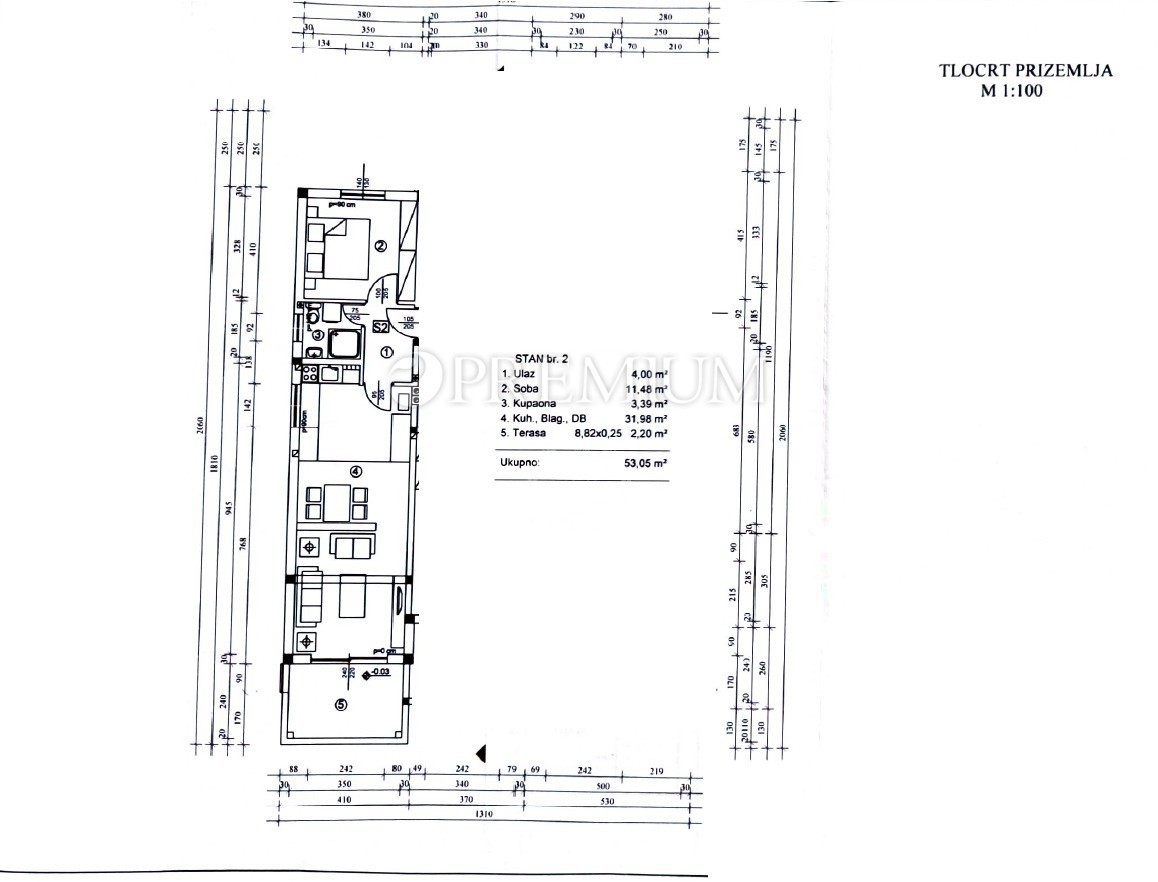 Città di Krk, appartamento in vendita al piano terra, vicino a tutti i servizi!