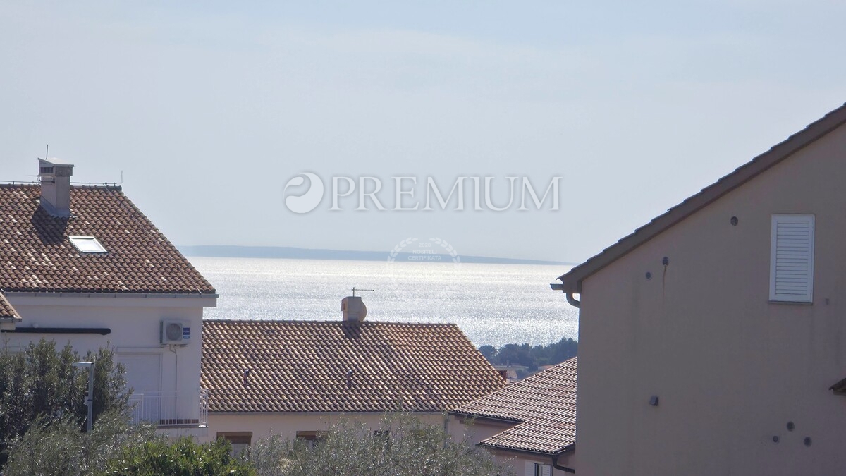 Krk, attico con vista mare, nuova costruzione!