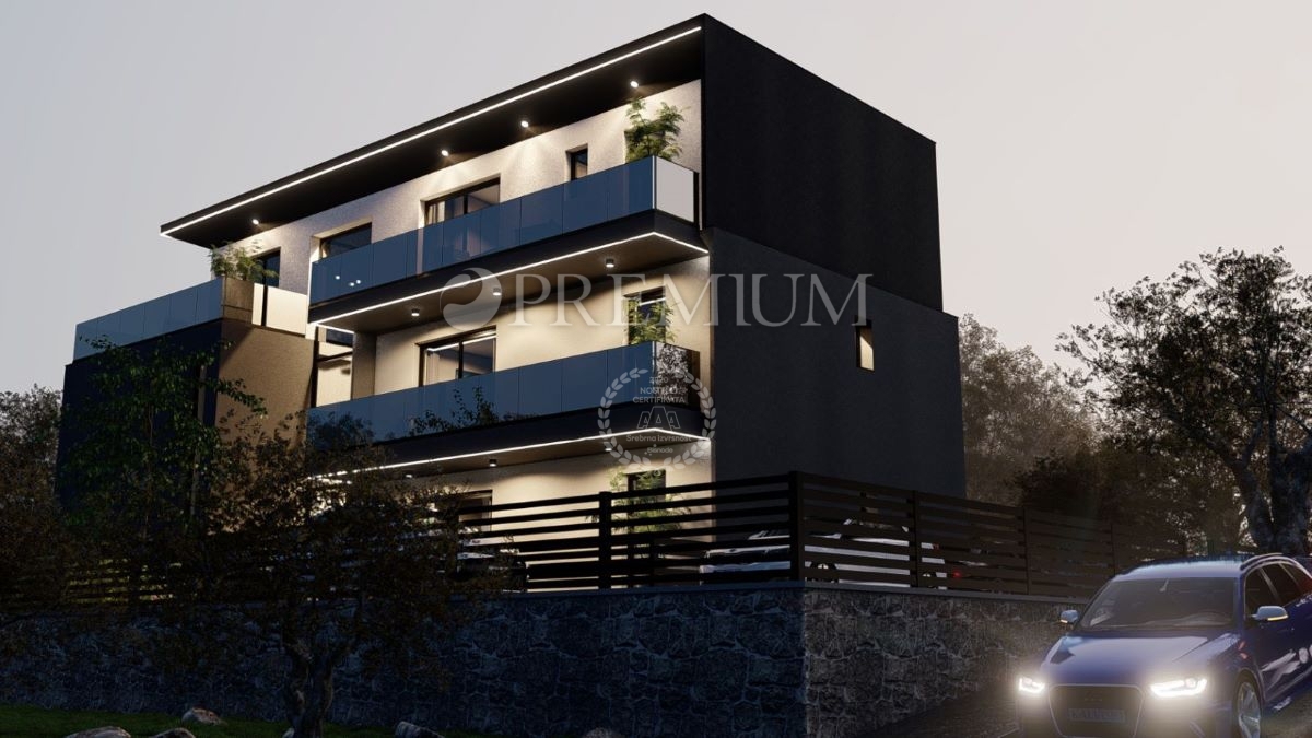 Krk, attico con vista mare, nuova costruzione!