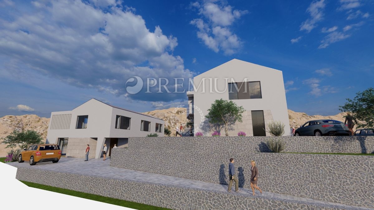 Malinska centro, terreno per 3 case, 80 m dal mare