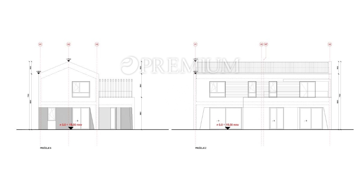 Malinska centro, terreno per 3 case, 80 m dal mare
