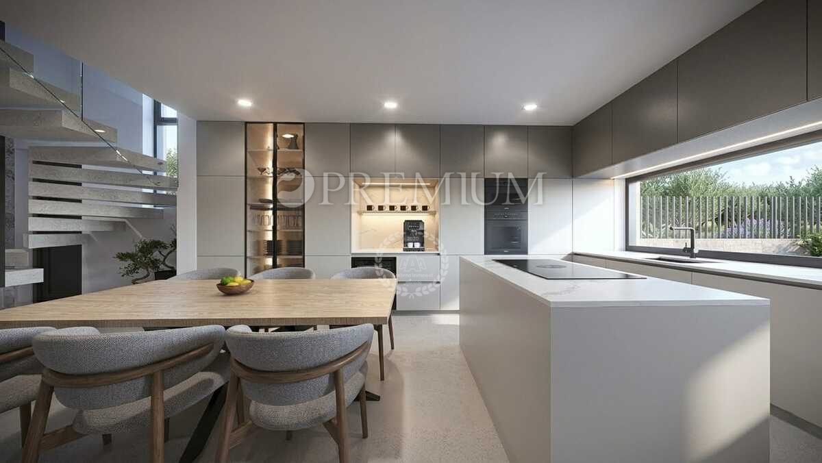 Malinska, casa con piscina e vista mare, nuova costruzione!