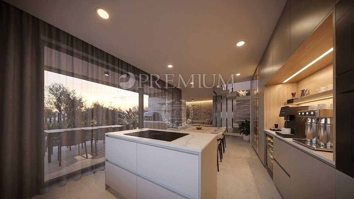 Malinska, casa con piscina e vista mare, nuova costruzione!