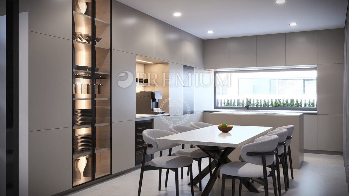 Malinska, casa con piscina e vista mare, nuova costruzione!