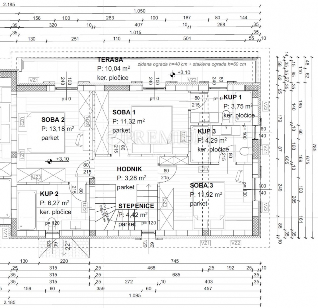 Malinska, casa con piscina e vista mare, nuova costruzione!