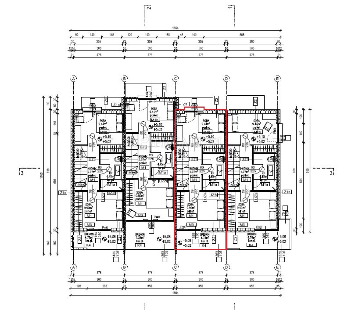 Krk, impressionante appartamento in un nuovo edificio, a 450 metri dal mare!