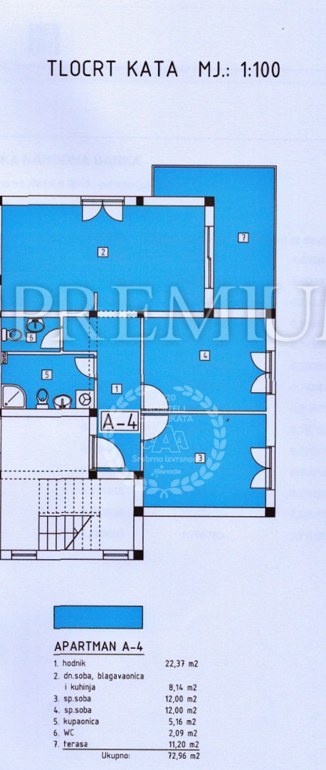 Klimno, appartamento al 1° piano, posizione tranquilla!