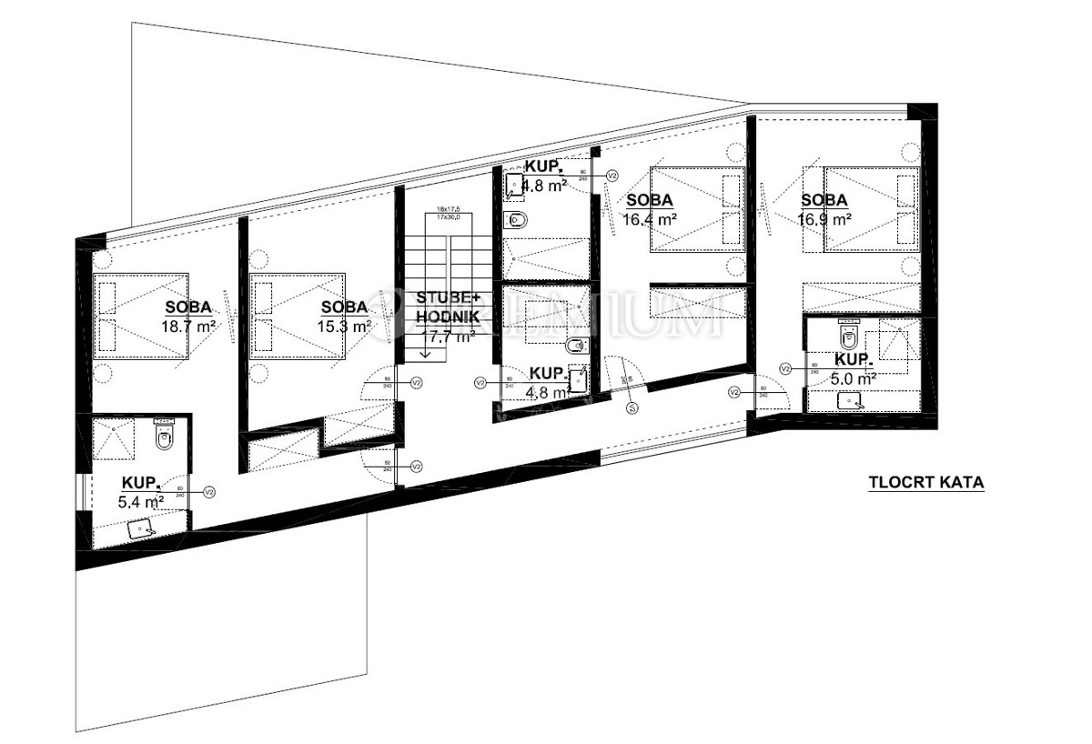 Krk, villa con piscina ai margini della zona di costruzione!