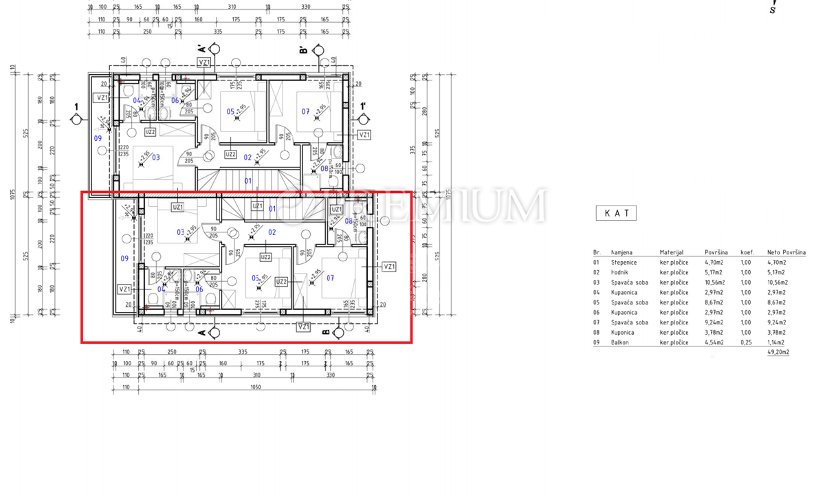 Malinska, nuova casa, 100 m², con vista mare e piscina