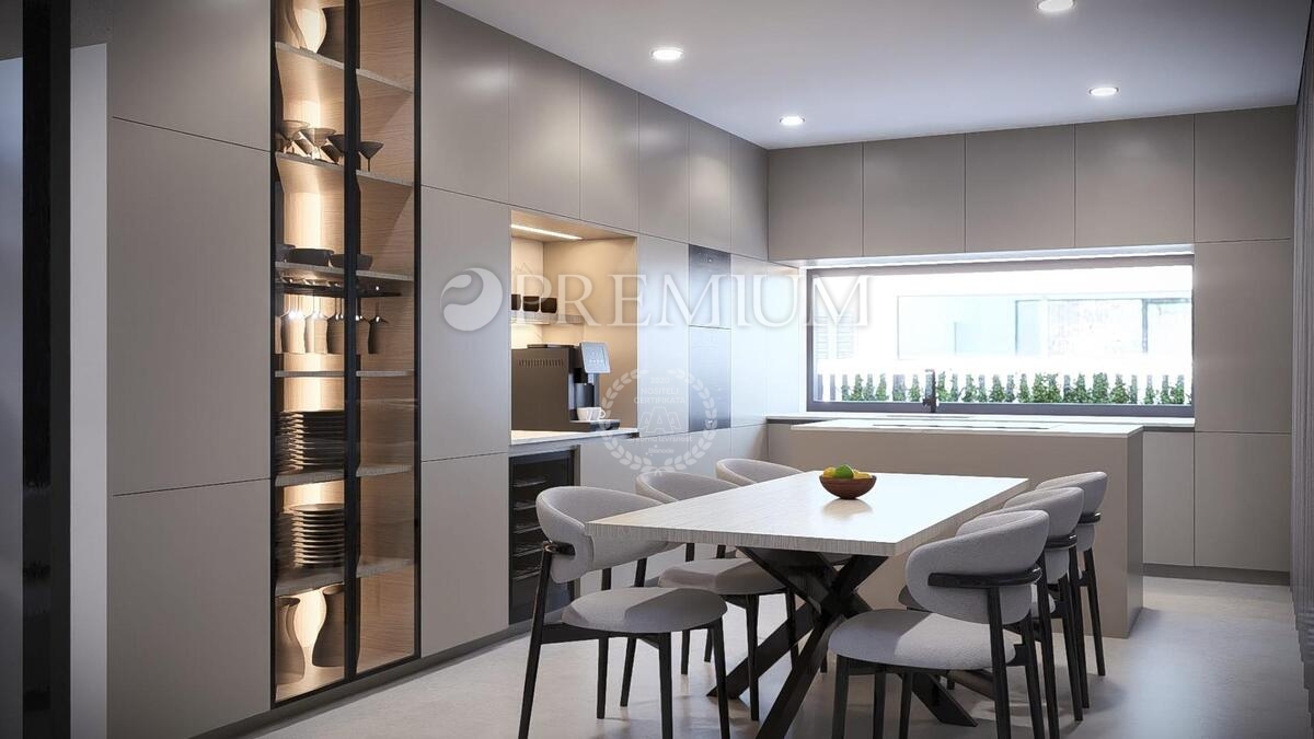 Malinska, casa bifamiliare con piscina, nuova, Krk!