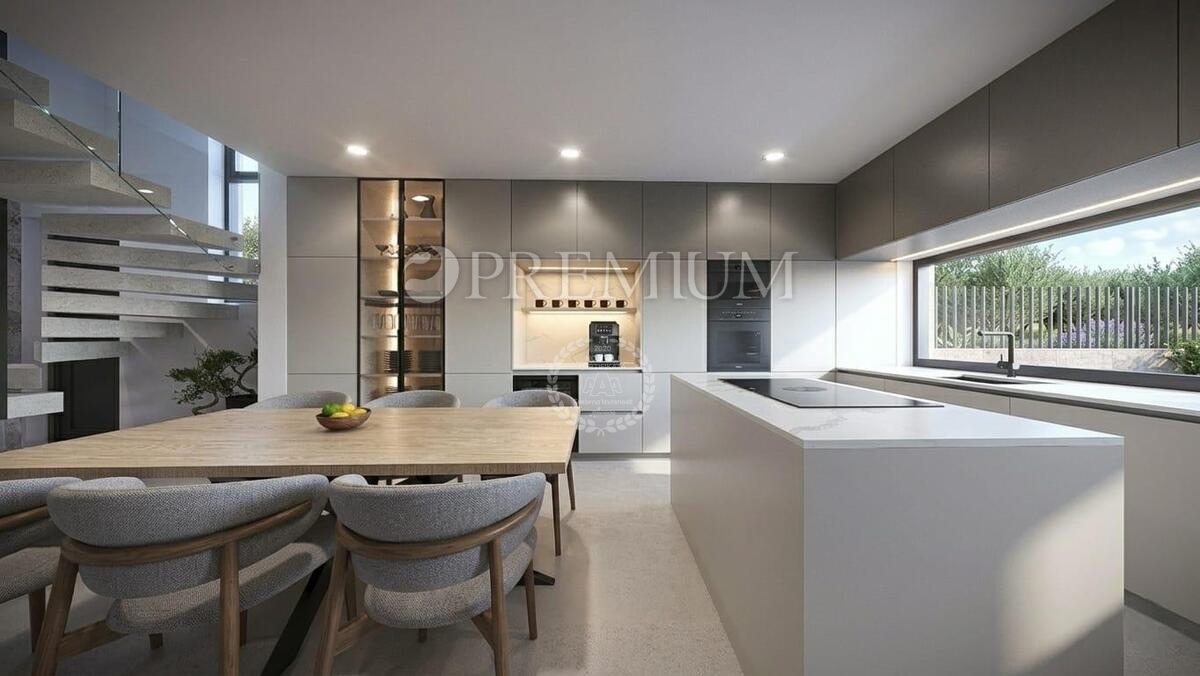 Malinska, casa bifamiliare con piscina, nuova, Krk!