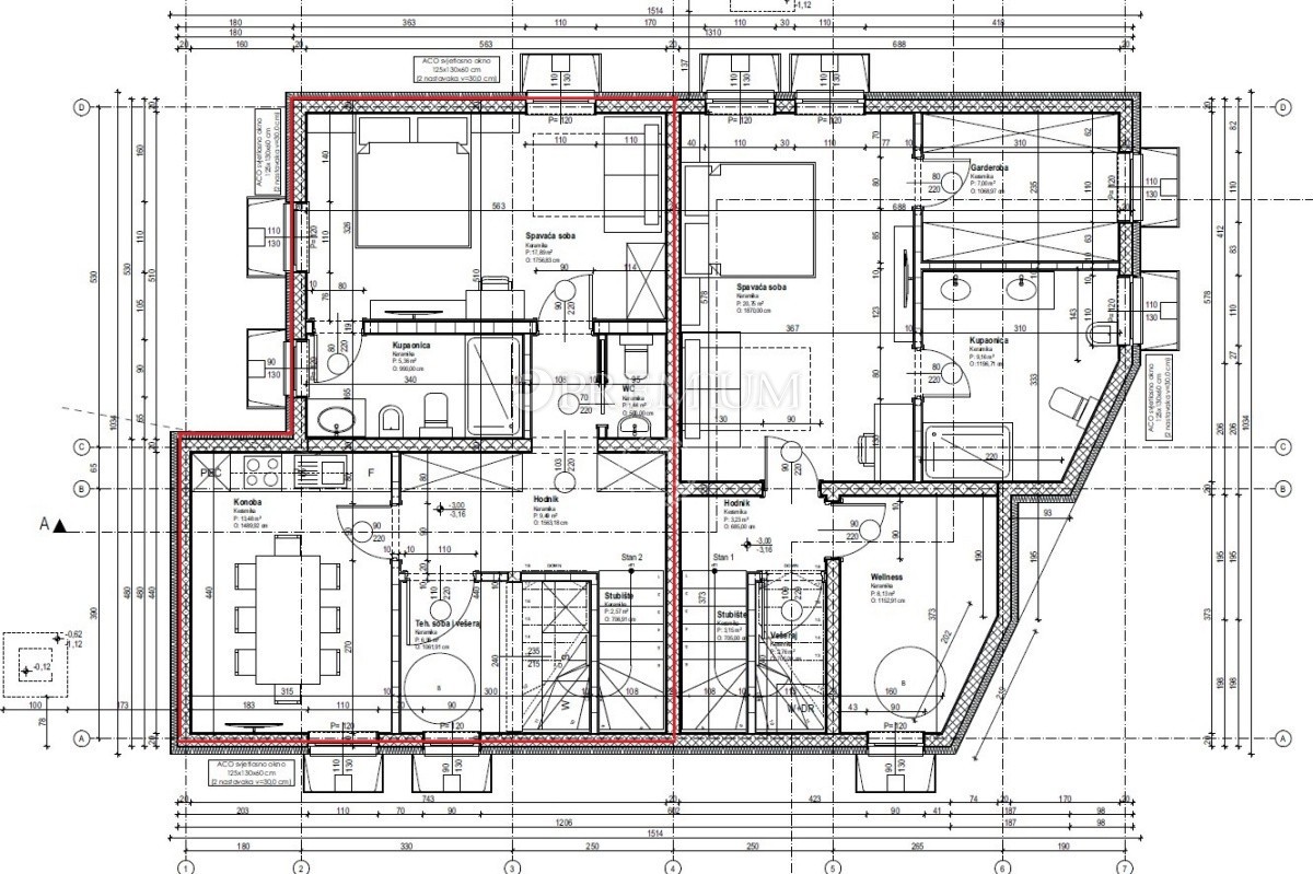 Malinska, nuova costruzione con piscina, a 150m dal mare!