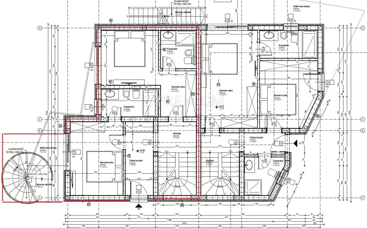 Malinska, nuova costruzione con piscina, a 150m dal mare!