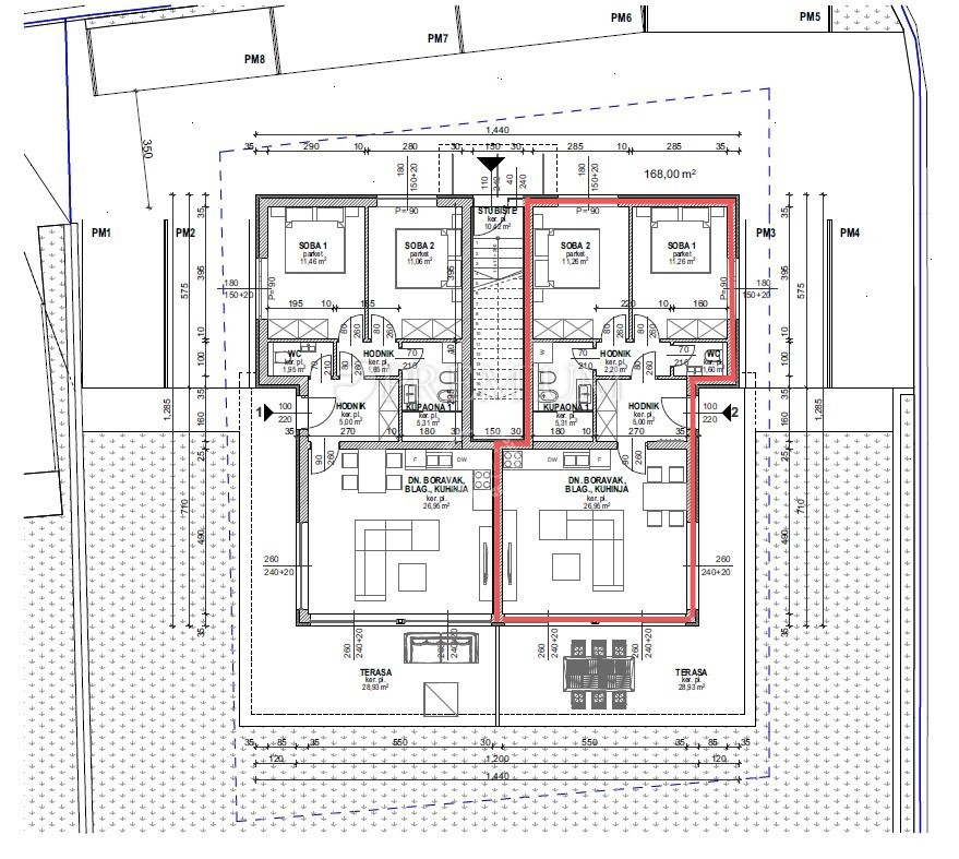 Krk, appartamento in vendita al piano terra di un nuovo edificio!