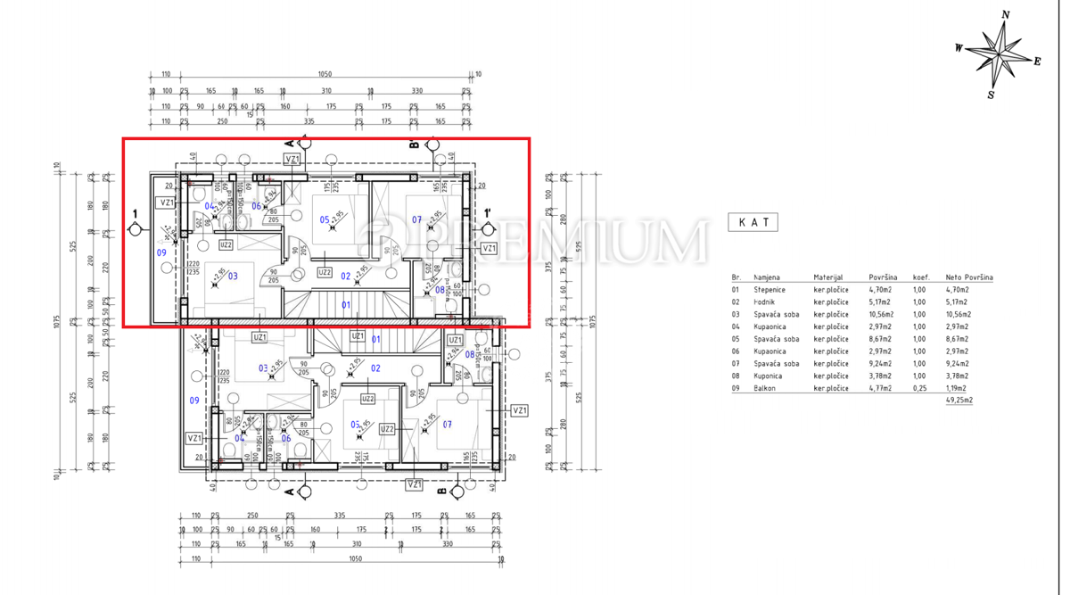 Malinska,casa a schiera con piscina e vista mare.