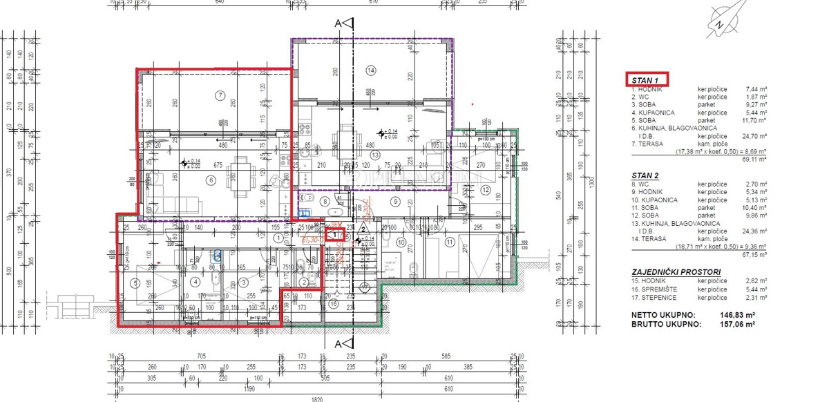 Malinska, appartamento al piano terra con giardino, a 100m dal mare!