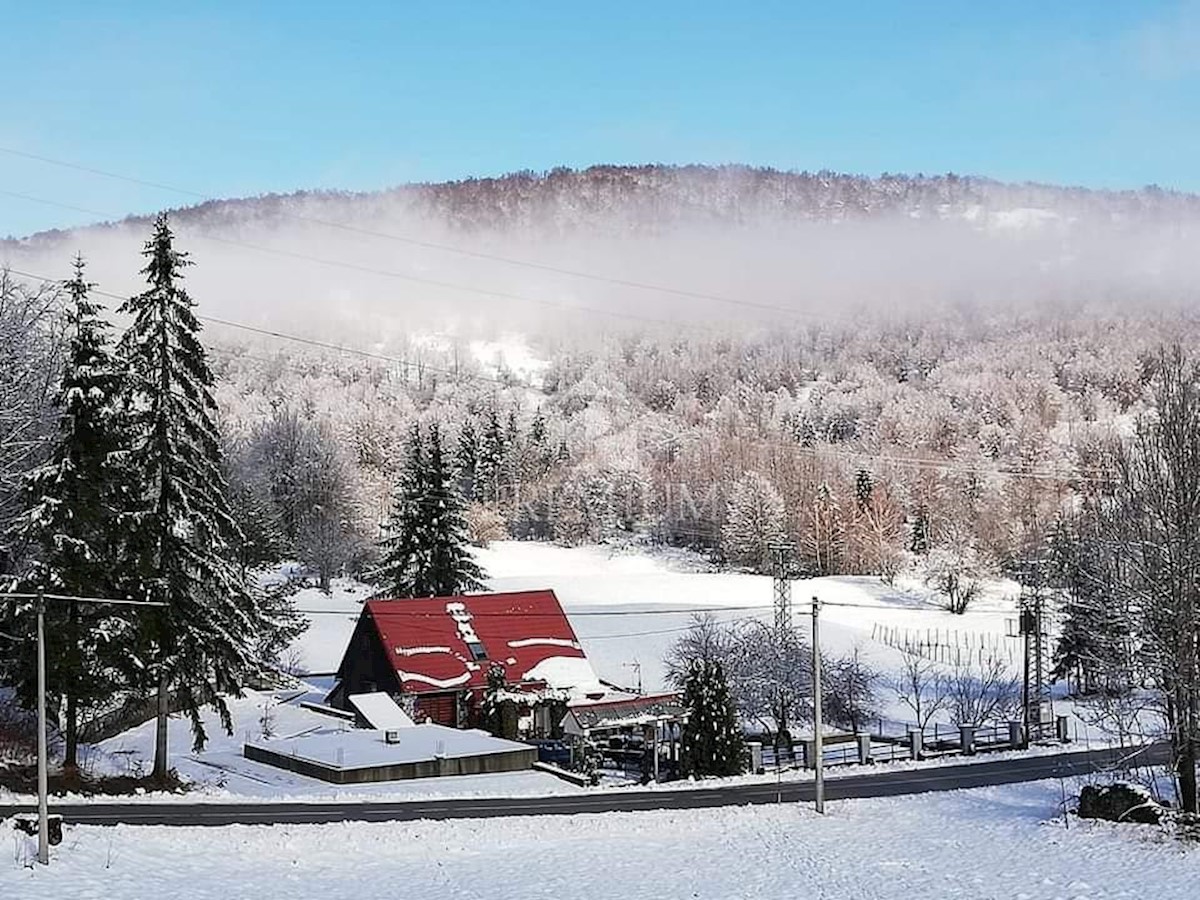 UN INGRESSO CON UN AMPIO GIARDINO NELL'OASI DI GORSKI KOTAR