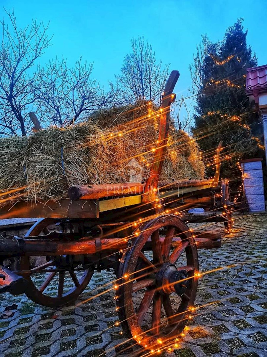 UN INGRESSO CON UN AMPIO GIARDINO NELL'OASI DI GORSKI KOTAR