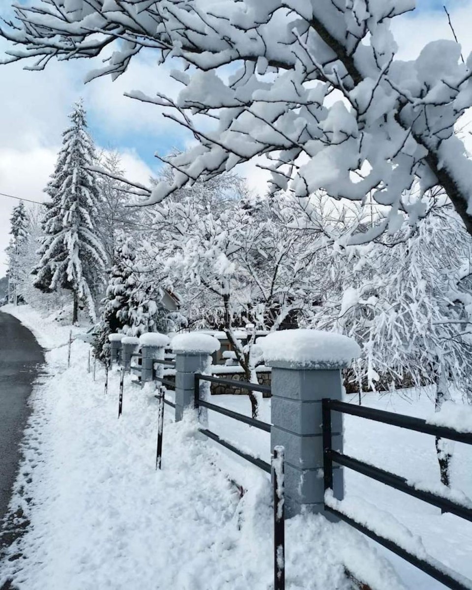 UN INGRESSO CON UN AMPIO GIARDINO NELL'OASI DI GORSKI KOTAR