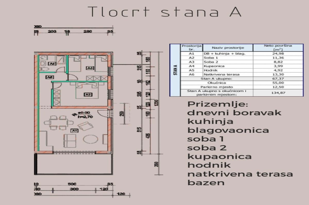 Appartamento, per la vendita, Omišalj, Croazia, 67 m2, 260.000,00 EUR