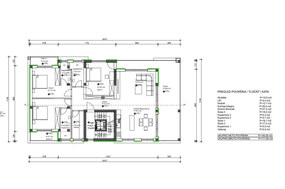 Appartamento, per la vendita, Vrbnik, Croazia, 145 m2, 590.000,00 EUR