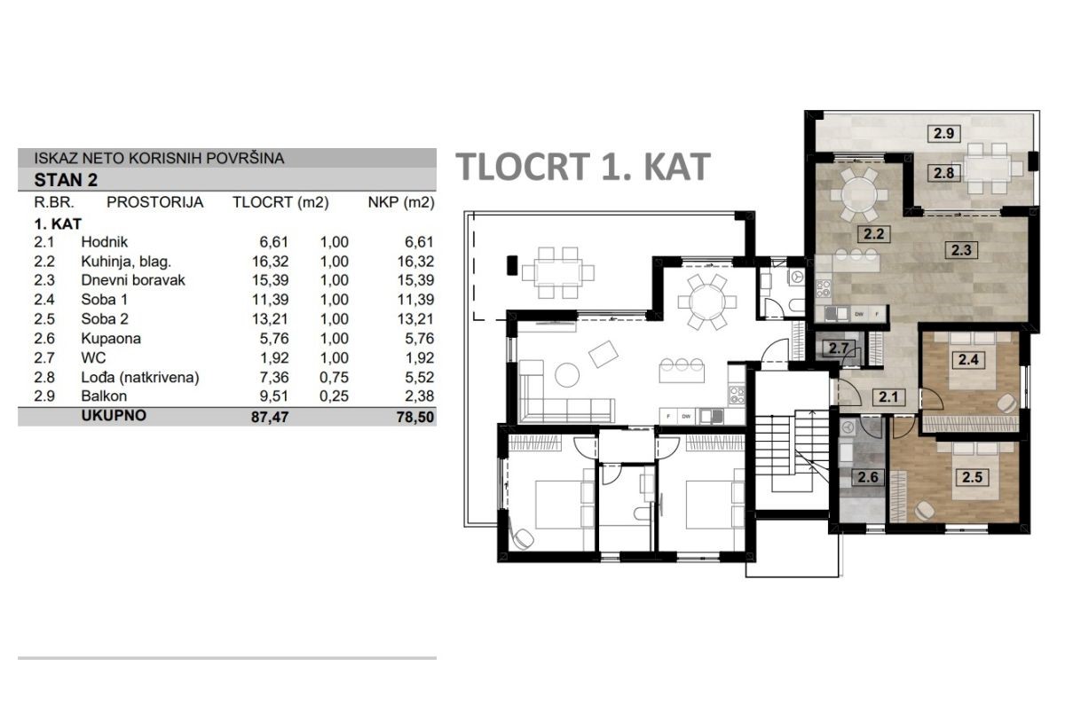 Appartamento, per la vendita, Malinska, Croazia, 124 m2, 500.000,00 EUR